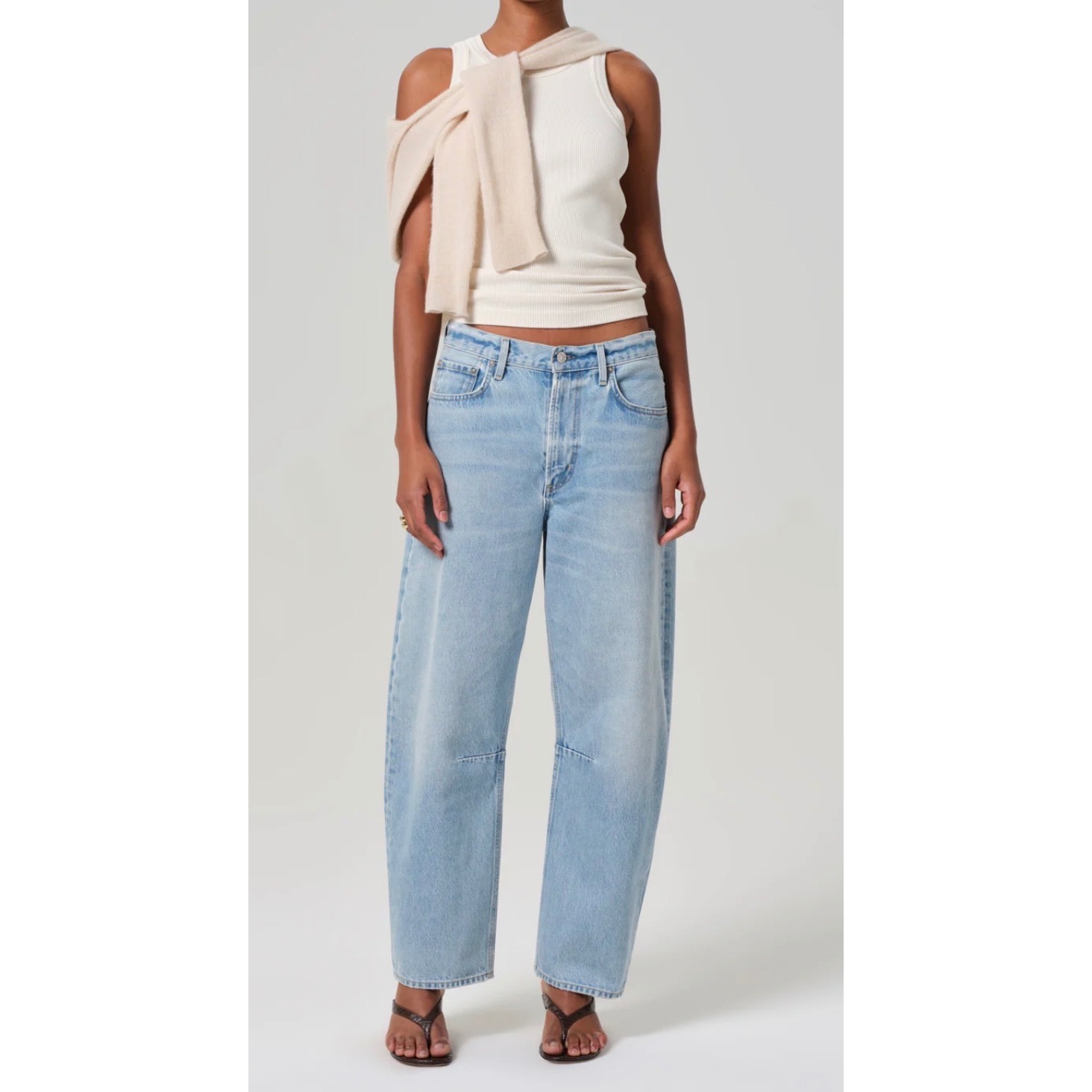 Citizens Of Humanity Miro Relaxed Jean Gemini Size 32 Nwt Barrel Leg Tapered